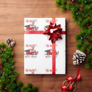Ho ho Frisierte Auto Weihnachten Weihnachtsmann Re Geschenkpapier