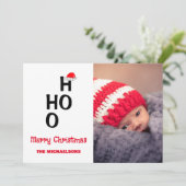 Ho Ho: Frohe Weihnachten (Stehend Vorderseite)