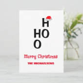 Ho Ho: Frohe Weihnachten (Stehend Vorderseite)
