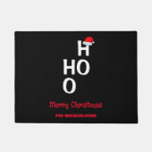 Ho Ho: Frohe Weihnachten Fußmatte (Vorderseite)