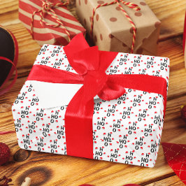 Ho Ho: Frohe Weihnachten Geschenkpapier