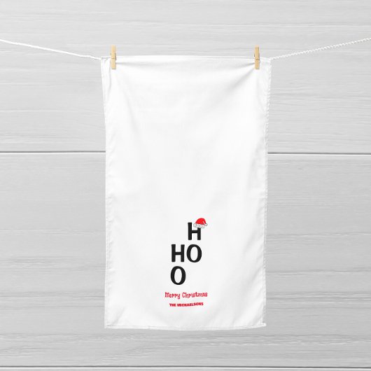 Ho Ho: Frohe Weihnachten Geschirrtuch