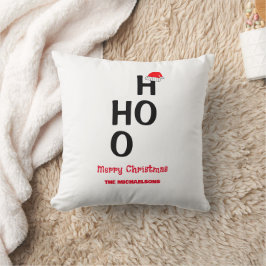 Ho Ho: Frohe Weihnachten Kissen