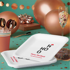 Ho Ho: Frohe Weihnachten Pappteller