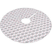 Ho Ho: Frohe Weihnachten Polyester Weihnachtsbaumdecke (Schrägansicht)