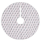 Ho Ho: Frohe Weihnachten Polyester Weihnachtsbaumdecke (Vorderseite)