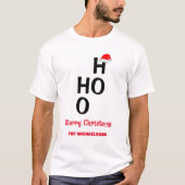 Ho Ho: Frohe Weihnachten T-Shirt (Vorderseite)