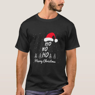 Ho Ho - Frohe Weihnachten - Weihnachtsmann Hat T-Shirt