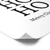 HO HO Frohe Weihnachts-Poster Poster (Ecke)