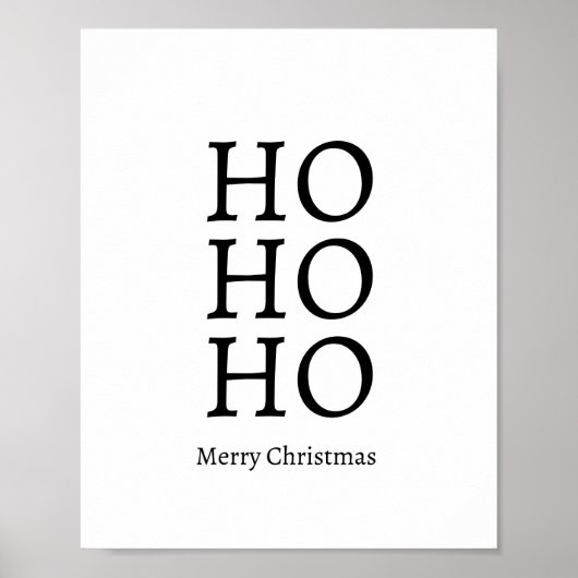 HO HO Frohe Weihnachts-Poster Poster (Vorne)