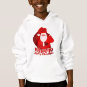 Ho Ho Frohe Weihnachtslieder Kinder rot Hoodie (Vorderseite)