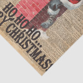 Ho, Ho fröhliche Chirstmas Weihnachtsmann Seidenpapier (Ausschnitt)