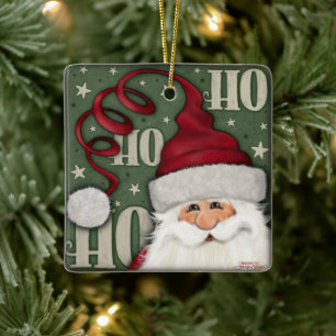 Ho Ho Fun Weihnachtsfeiertag Weihnachten Keramikornament