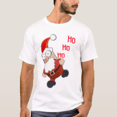 Ho ho Funny Christmas Weihnachtsmann T-Shirt (Vorderseite)