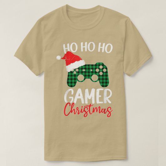 Ho Ho Gamer Weihnachts-Weihnachtsspiele Videospiel T-Shirt (Design vorne)