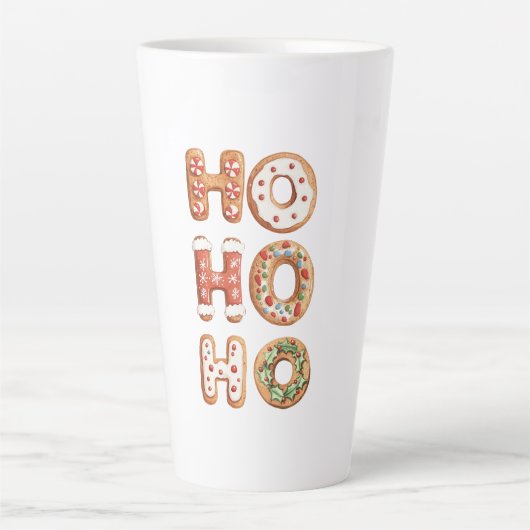 Ho Ho Gingerbread Cookie Weihnachten Milchtasse (Vorderseite)