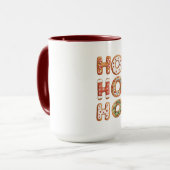Ho Ho Gingerbread Cookie Weihnachten Tasse (Vorderseite Links)