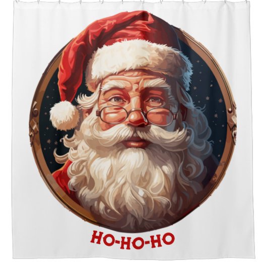 Ho Ho Glück Duschvorhang (Vorderseite)