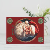 Ho Ho Glück Feiertagskarte (Stehend Vorderseite)