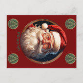 Ho Ho Glück Feiertagspostkarte (Vorderseite)
