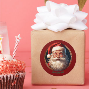 Ho Ho Glück Runder Aufkleber