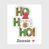 Ho Ho Gnome Weihnachtskisscut Sticker (Blatt)