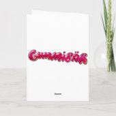 Ho Ho Gummibär Weihnachtskarte Feiertagskarte (Rückseite)