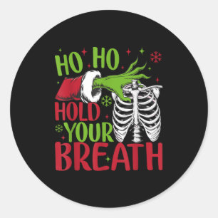 Ho Ho Halt Den Atem Soky Weihnachten Radiologie Sk Runder Aufkleber