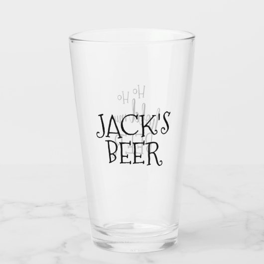 Ho Ho hält mein Bier Glas (Rückseite)