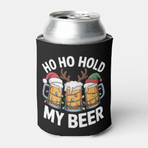 Ho Ho Halt Mein Bier Weihnachten Hirsch Santa Hut Dosenkühler