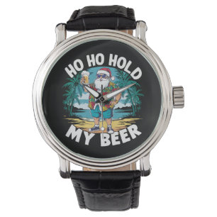 Ho Ho Halt Mein Bier Weihnachten im Juli Sommer Sa Armbanduhr