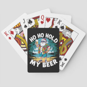 Ho Ho Halt Mein Bier Weihnachten im Juli Sommer Sa Spielkarten