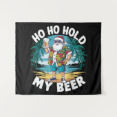 Ho Ho Halt meine Biere Weihnachten im Juli Sommer Wandteppich (Vorderseite (Horizontal))