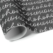 Ho Ho Handwriting Wrapping Paper Geschenkpapier (Rolleneckpunkt)