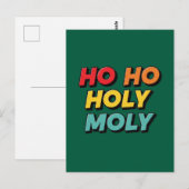 Ho Ho Heilige Molle Weihnachten Postkarte (Vorne/Hinten)