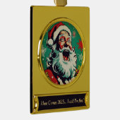 HO HO HELP-Verzierung Banner-Ornament Gold (Rechts)