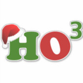 Ho Ho Ho3 Aufkleber (Vorderseite)