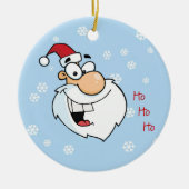 Ho Ho Ho 1. Weihnachten als Gewohnheits-Foto der Keramik Ornament (Vorne)