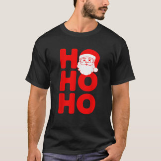 HO HO HO 3 Weihnachtsmann Xmas T-Shirt