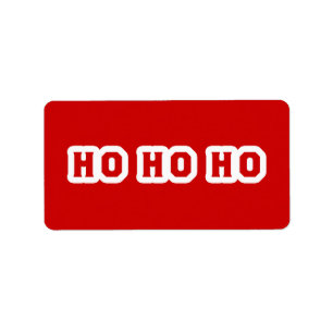 HO HO HO ADRESSAUFKLEBER