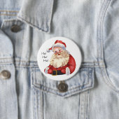 Ho! Ho! Ho! Alter Weihnachtsmann Button (Beispiel)