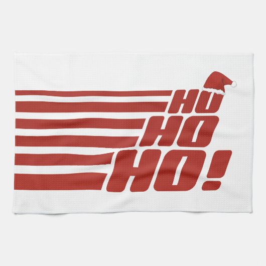 Ho Ho Ho angepasste Weihnachtsküchen Handtücher (Horizontal)