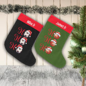Ho Ho Ho Basketball Individuelle Name Großer Weihnachtsstrumpf