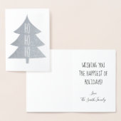 Ho Ho Ho - Bearbeitbare Foil Christmas Card Folienkarte (Anzeige)