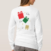Ho ho ho Buntes Geschenk T-Shirt (Rückseite)