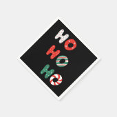 Ho Ho Ho Christmas 3 Ply Napkins Serviette (Ecke)
