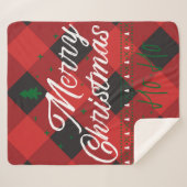 HO HO HO Christmas Camp Sherpadecke (Vorderseite (Horizontal))