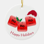 Ho Ho Ho Christmas Element Illustration Foto Keramik Ornament (Vorne)