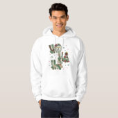 Ho Ho Ho Christmas Festive Patchwork Hoodie (Vorne ganz)