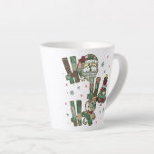 Ho Ho Ho Christmas Festive Patchwork Milchtasse (Rechte Ecke)